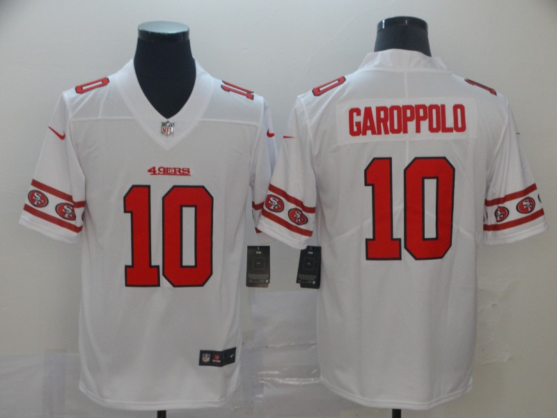 Men's San Francisco 49ers Jimmy Garoppolo #10 White Alternate Jersey